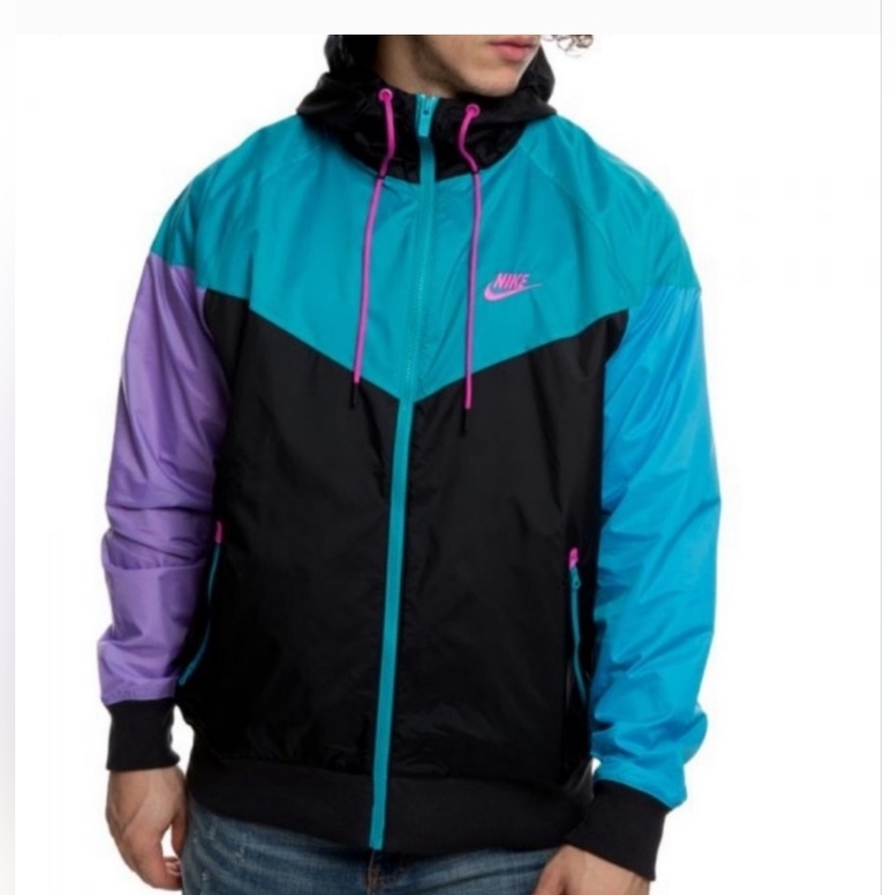 Vintage NIKE 90s Sportswear Active Windbreaker Blocking Jacket Men S EUC